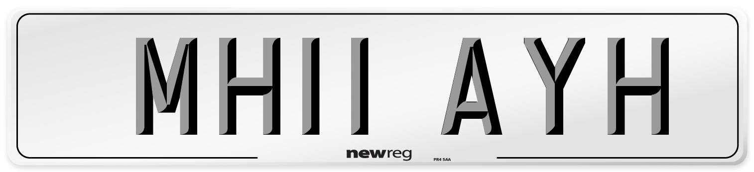 MH11 AYH Number Plate from New Reg